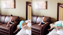 'Too soon to jump, too late to realize you messed up *COMICAL TODDLER FAIL* '