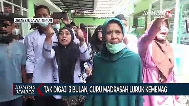 Guru Madrasah Luruk Kantor Kemenag Karena Gaji Telat