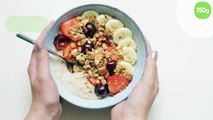 Porridge ultra rapide aux fraises et aux cerises