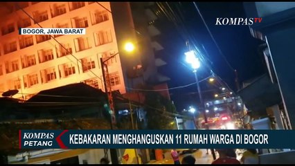Kobaran Api Membakar Belasan Rumah di Kampung Cingcau!