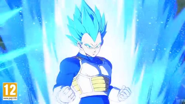 Dragon Ball FighterZ Vegeta SSGSS Trailer