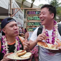 Timothy DeLaGhetto & David So Consume Copious Amounts of Spam at Honolulu's Annual Waikiki Spam Jam