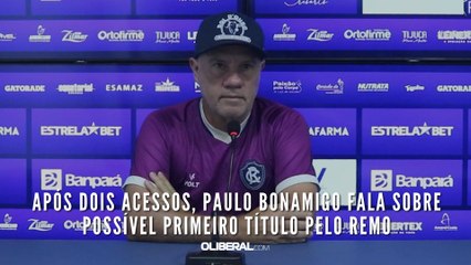 Após dois acessos, Paulo Bonamigo fala sobre possível primeiro título pelo Remo