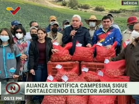 Min. Castro Soteldo: A través de la ciencia se incrementará la producción de semilla de papa en el país