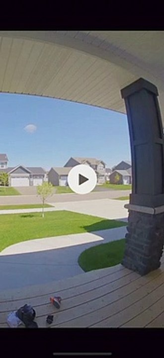Toy Jeep Flips Down Driveway