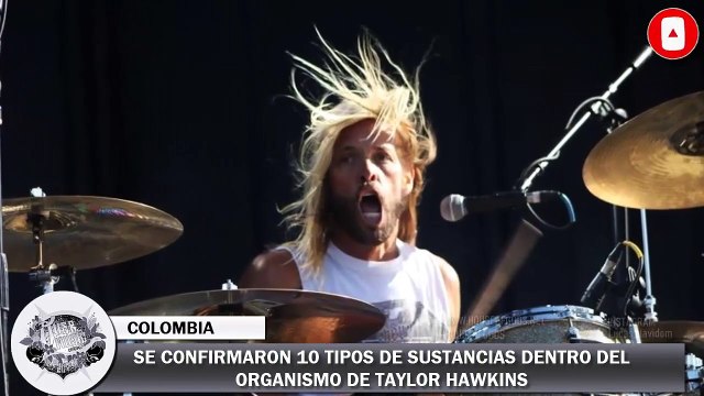 SE CONFIRMARON 10 TIPOS DE SUSTANCIAS DENTRO DEL ORGANISMO DE TAYLOR HAWKINS