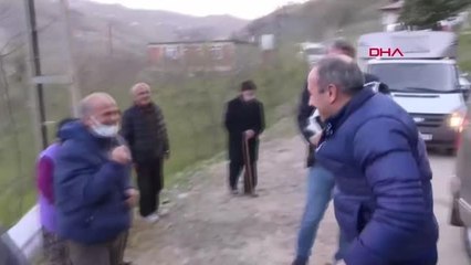 HEYELANDA BÜYÜKBAŞ HAYVANLARI ÖLEN AİLEYE VALİLİKTEN YARDIM