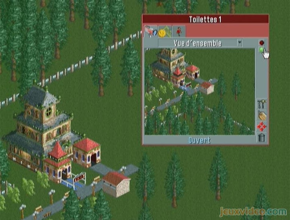 Rollercoaster Tycoon : Un burger, des toilettes et c'est parti !