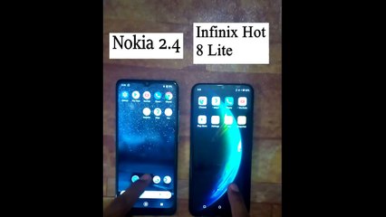 Speed Test | Nokia 2.4 Vs Infinix Hot 8 Lite