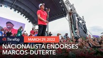 Villars’ Nacionalista Party formally endorses Marcos-Duterte