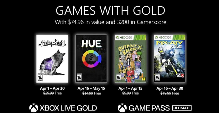 Games with Gold - Abril de 2022