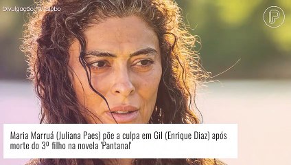Novela 'Pantanal': Maria Marruá culpa marido, Gil, pela morte do 3º filho. 'Levô ele de mim!'