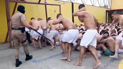 El Salvador prisoners dragged out of cells, forced to run amid spike in gang violence