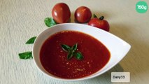 Sauce tomates pour pizza au basilic (thermomix)