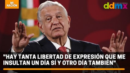 'Hay tanta libertad de expresión que me insultan un día sí y otro día también' : AMLO
