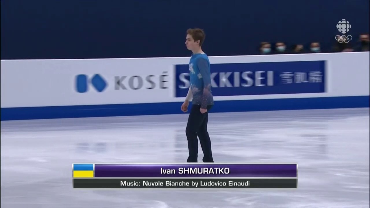 2022 Ivan Shmuratko Worlds LP (Canadian Coverage) 720p - his kiss & cry is after the hockey update