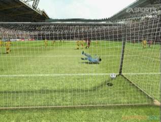 FIFA Football 2005 : Une frappe à ras de terre redoutable