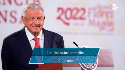 Ya no se usan sobres amarillos, ahora son transferencias electrónicas: AMLO responde a Derbez