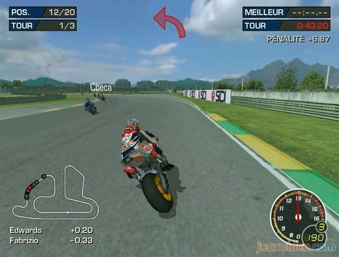 MotoGP : Ultimate Racing Technology 3 : Maniement du guidon