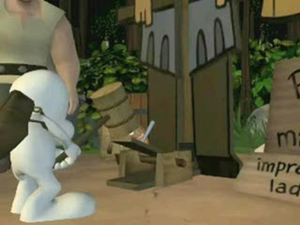 Bone : Episode 1 : La Forêt sans Retour : Humour et courses de vaches