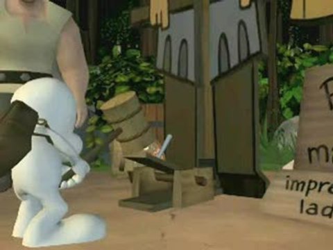 Bone : Episode 1 : La Forêt sans Retour : Humour et courses de vaches