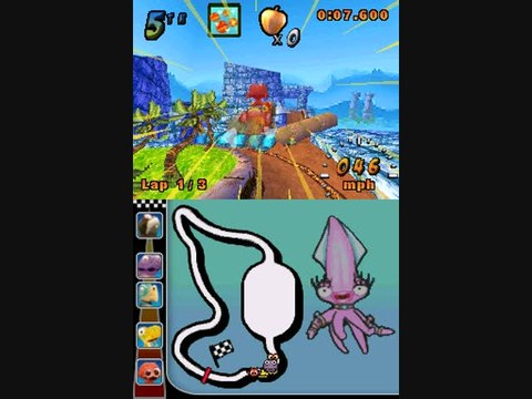 Cocoto Kart Racer : Utilisation des écrans