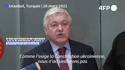 L'Ukraine s'engage à ne pas adhérer à l'Otan après les discussions avec la Russie en Turquie