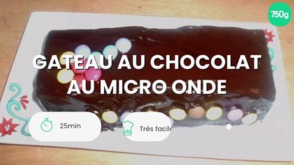 Gateau au chocolat au micro onde
