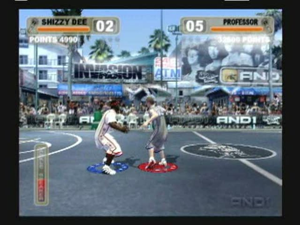 AND 1 Streetball : The professor vs Shizzy Dee