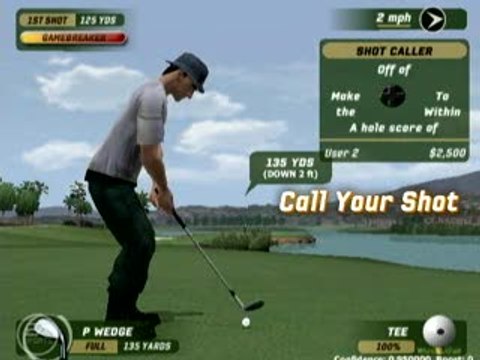 Tiger Woods PGA Tour 06 : Swing, put sur green