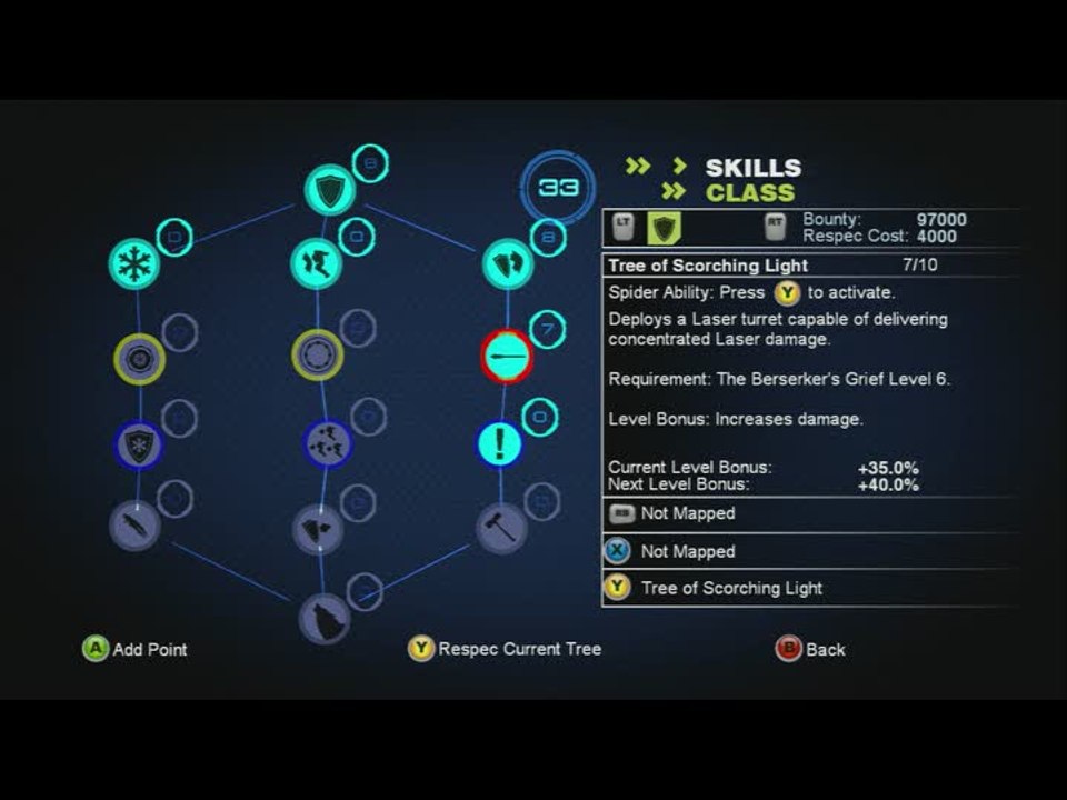 Too Human : Arbre de compétences du Defender