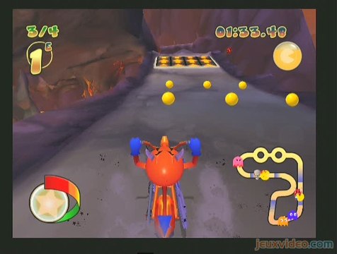 Pac-Man Rally : Pac-Man au centre de la terre