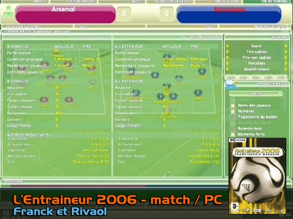 L'Entraîneur 2006 : Match