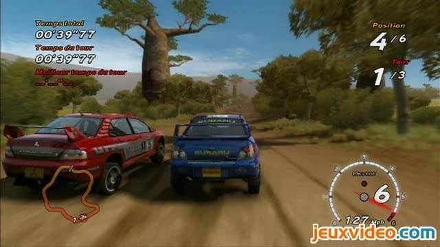 Sega Rally : La savane en Impreza