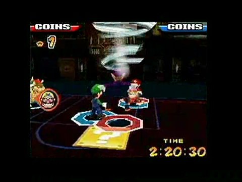 Mario Slam Basketball : Waluigi en force