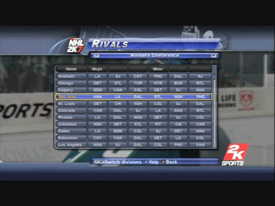 NHL 2K7 : A chacun son rival