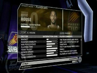 NBA Live 07 : Mode dynasty