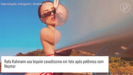 Rafa Kalimann impressiona ao posar com biquíni vermelho super cavado após polêmica. Foto!