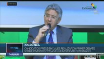 teleSUR Noticias 17:30 29-03: Candidatos presidenciales de Colombia llevan a cabo su primer debate
