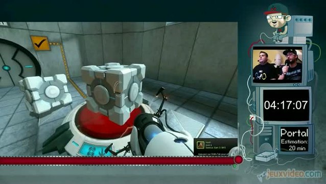 Portal : Défi : Moins de 20 minutes