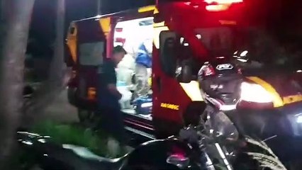 Motociclista fica ferido após colisão de trânsito no Recanto Tropical