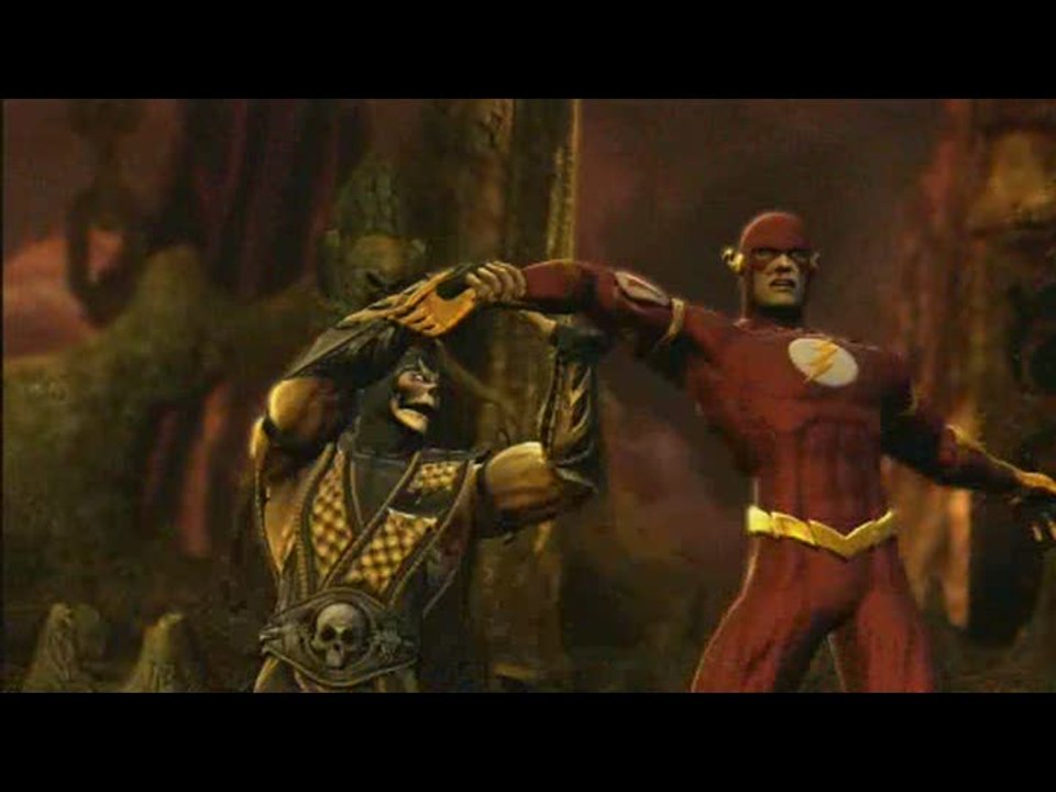 Mortal Kombat vs DC Universe : Sonya Vs Catwoman, The Flash Vs Scorpion