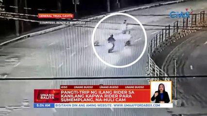 Pangti-trip ng ilang rider sa kanilang kapwa rider para sumemplang,na-hulicam | UB