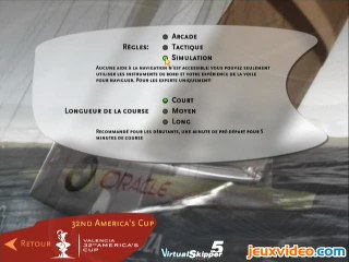 32nd America's Cup : Mode officiel