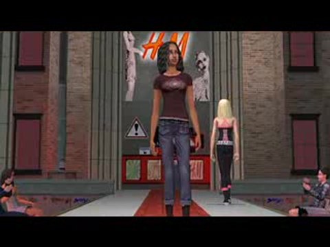 Les Sims 2 : Kit H&M Fashion : Défilé de tenues de skate