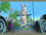 Rayman contre les Lapins encore plus Crétins : Course de vélo