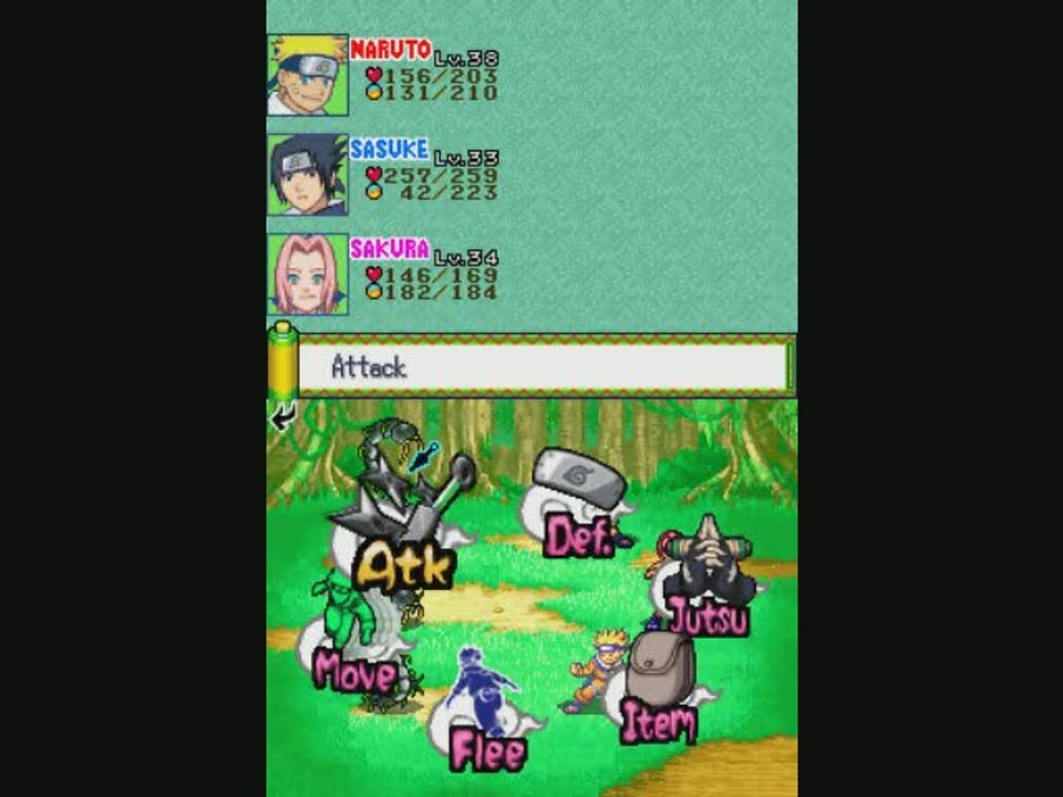 Naruto : Path of the Ninja : Gameplay : Naruto, Sasuke & Sakura