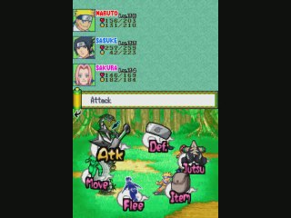 Naruto : Path of the Ninja : Gameplay : Naruto, Sasuke & Sakura