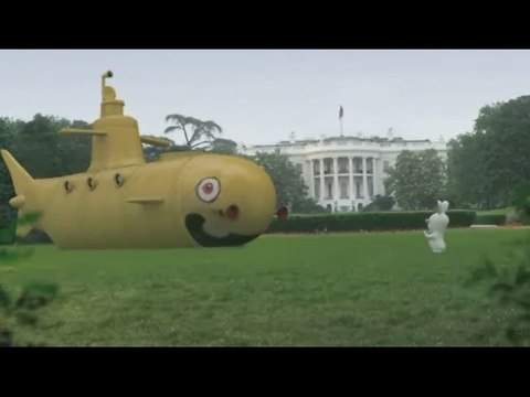 Rayman contre les Lapins encore plus Crétins : Maison Blanche