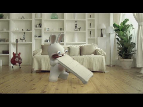 Wii Fit : Les lapins crétins et la Wii Board